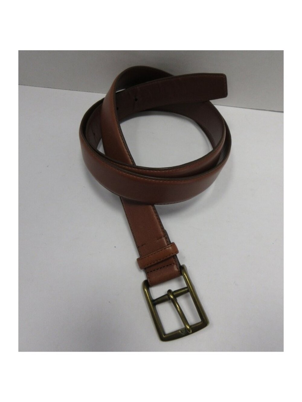 VTG Polo Ralph Lauren Belt 42 Leather Minimalist Buckle Dress Casual